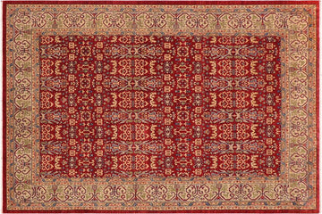 handmade Transitional Kafkaz Chobi Ziegler Red Lt. Green Hand Knotted RECTANGLE 100% WOOL area rug 9 x 12